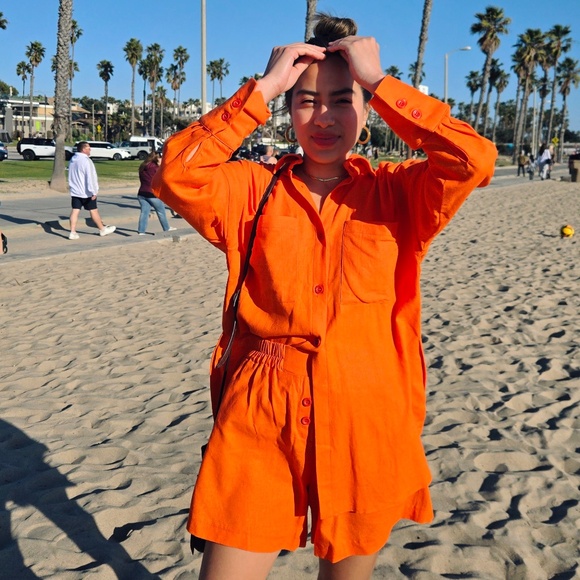 Handmade Linen Shirt & Shorts Set – Limited Edition - Picture 7 of 9